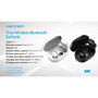 Vention Tiny T16 F12W0 Auriculares Inalámbricos Bluetooth con Estuche de Carga, Blancos